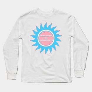 Trans Rights Sun Long Sleeve T-Shirt